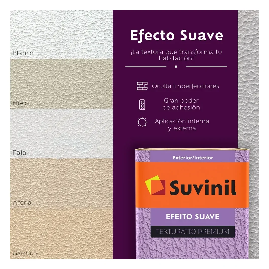 PINTURA TEXTURADO EFECTO BLANCO 22KG SUVINIL3