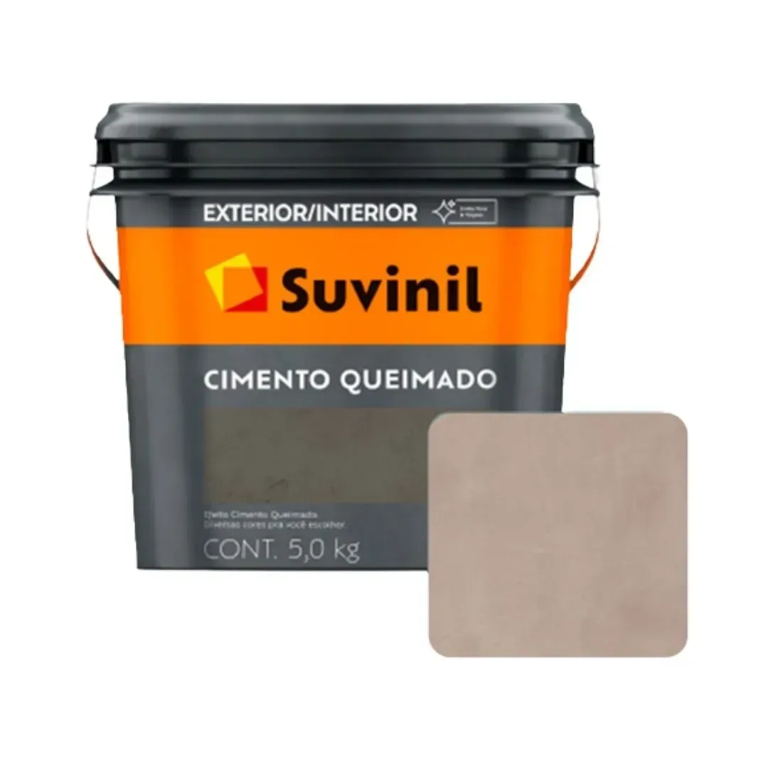 PINTURA EFECTO CEMENTO QUEMADO PIEDRA ROSADA 5KG SUVINIL1