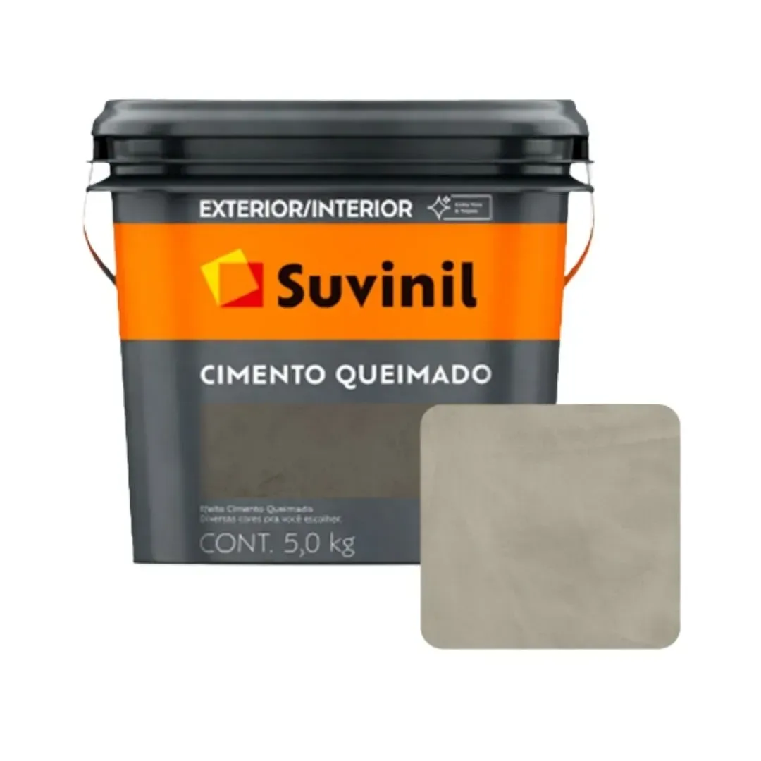 PINTURA EFECTO CEMENTO QUEMADO AVENIDA EXPRESA 5KG SUVINIL