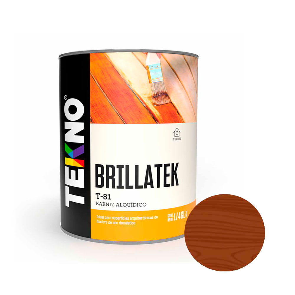 BARNIZ T-81 CEDRO 1/4 GALON TEKNO1