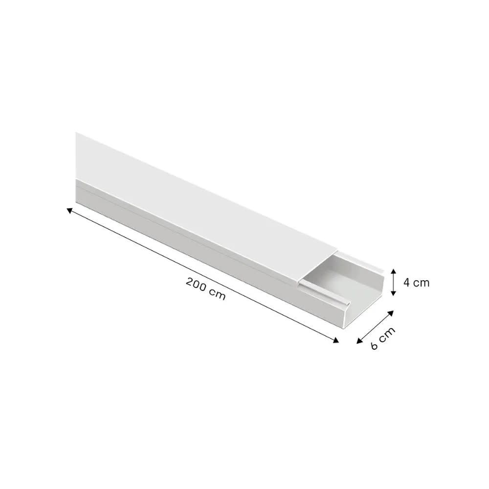 CANALETA CERRADA 60X40MM 2M BLANCO MUTLUSAN2