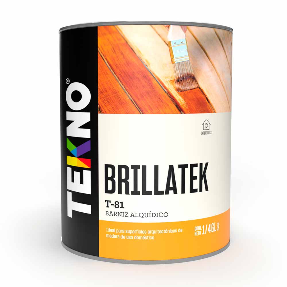 BARNIZ T-81 TRANSPARENTE 1/4 GALON TEKNO1