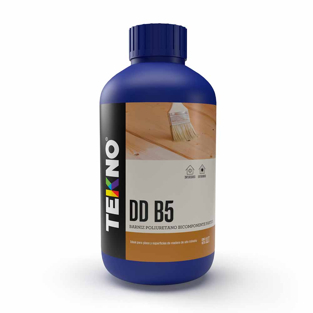 BARNIZ POLIURETANO BRILLANTE B5 TRANSPARENTE 1 LITRO TEKNO