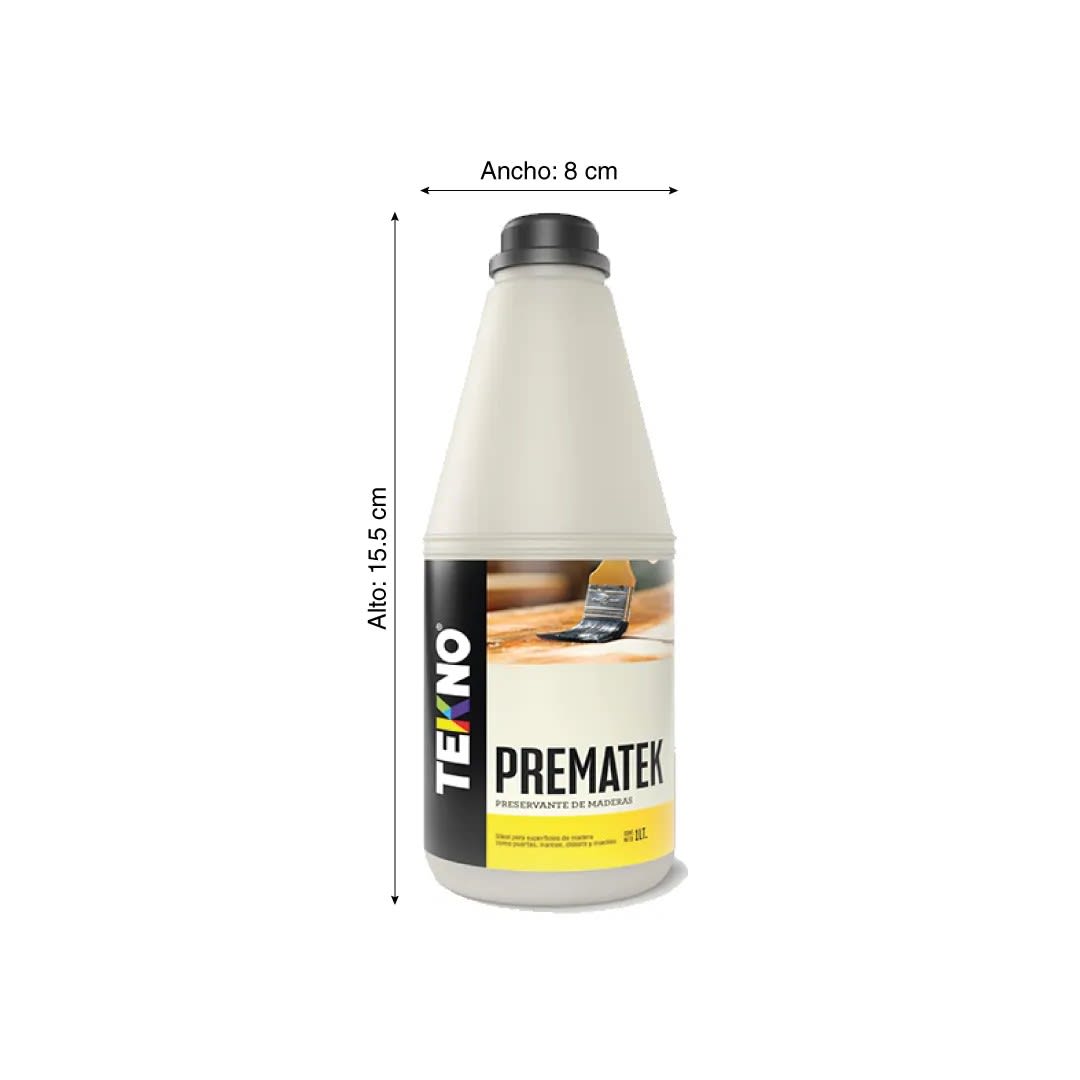PROTECTOR PRESERVANTE PREMATEK 1 LITRO AMARILLO MATE TEKNO3
