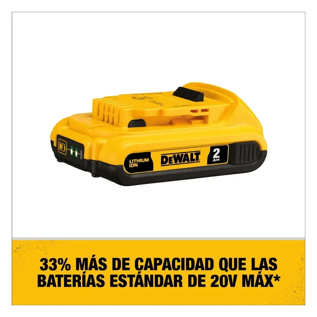 TALADRO PERCUTOR INALAMBRICO DCD796B-K3 1/2 20V XR 70NM + BATERIA 20V 2AH + CARGADOR DEWALT8
