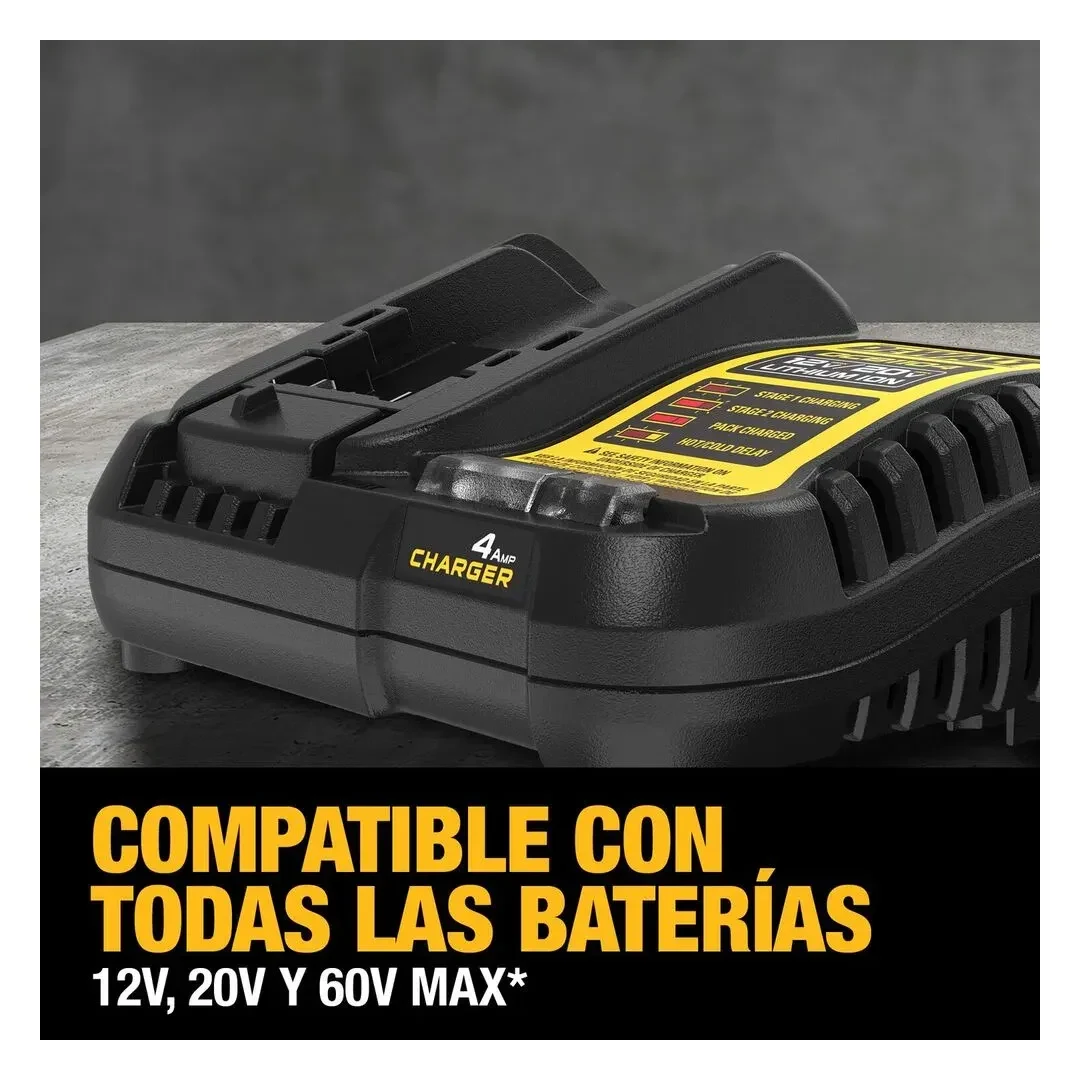 TALADRO PERCUTOR INALAMBRICO DCD796B-K3 1/2 20V XR 70NM + BATERIA 20V 2AH + CARGADOR DEWALT10