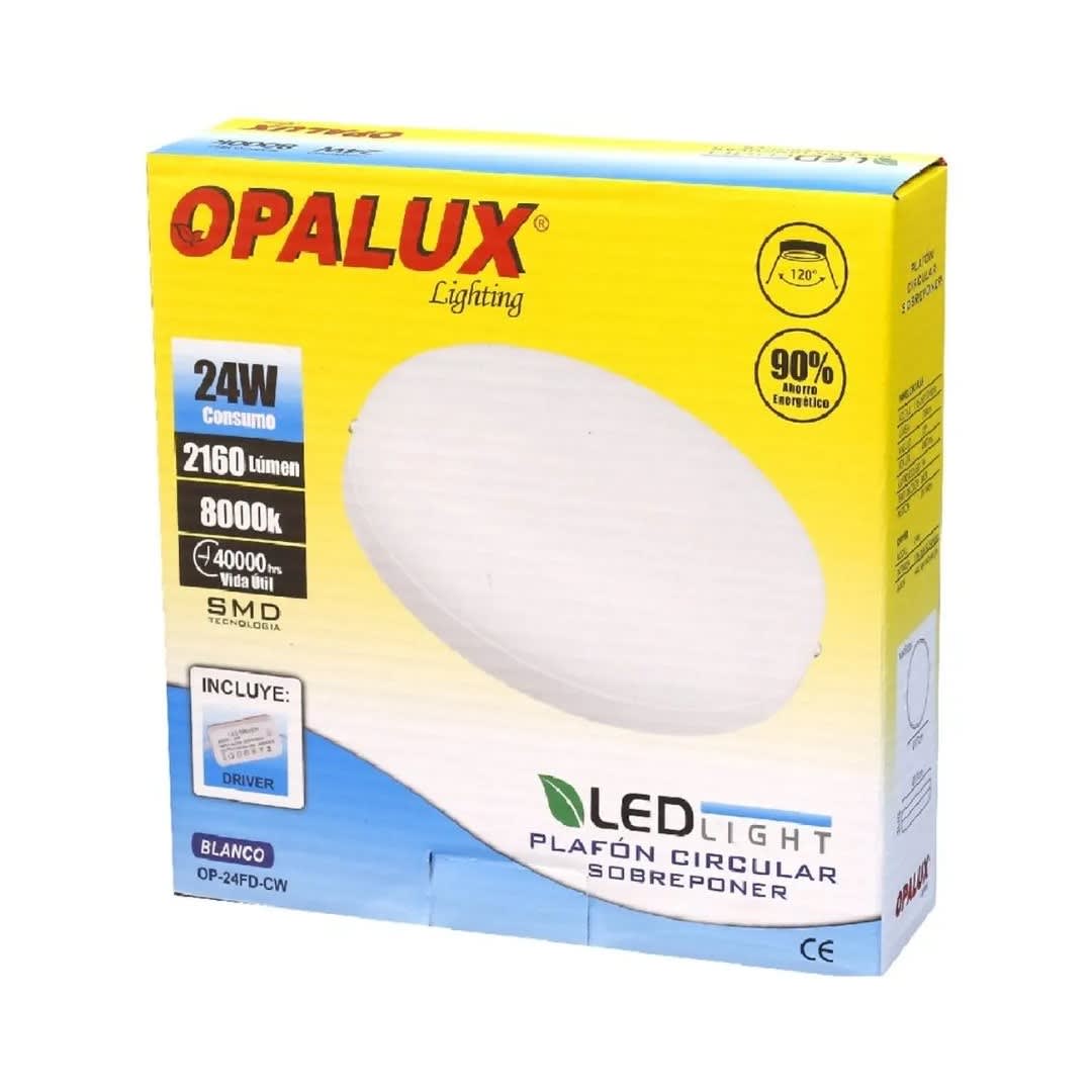 PLAFON LED REDONDO 24W LUZ FRIA BL OPALUX1