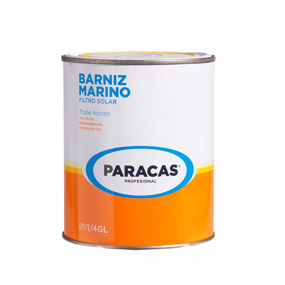 BARNIZ MARINO MATE 1/4 GALON TRANSPARENTE PARACAS