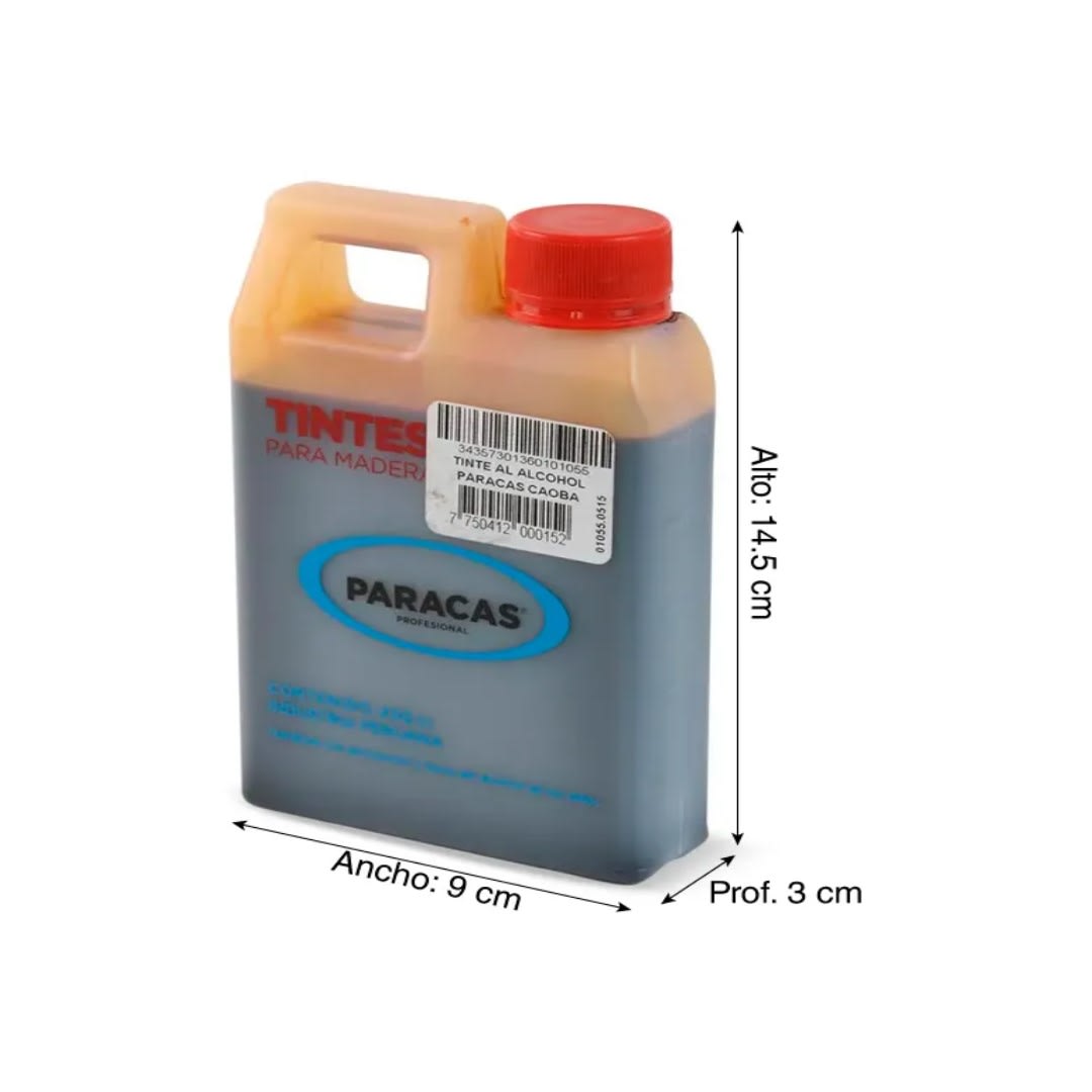 TINTE PARA MADERA CAOBA CONCENTRADO 0.25 L PARACAS1