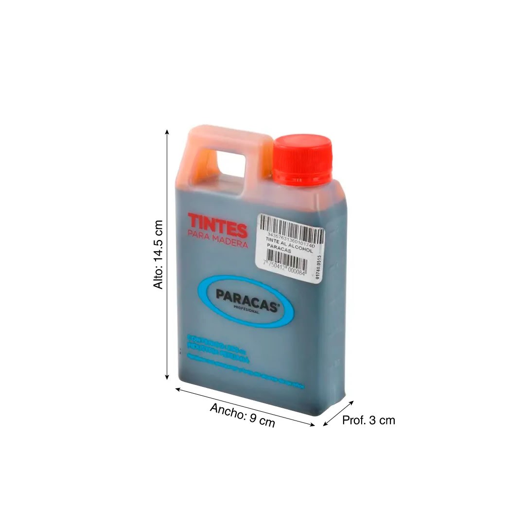 TINTE PARA MADERA ROBLE CONCENTRADO DE 0.25 L PARACAS1
