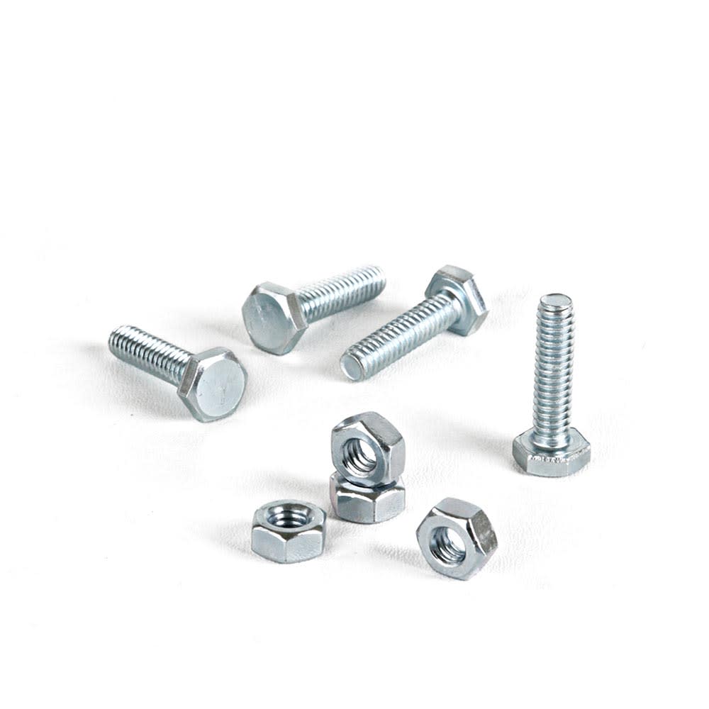 PERNO HEXAGONAL + TUERCA CG2 1/4X1'' X 4 UNIDADES SM