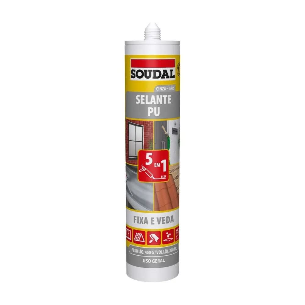 SELLADOR PU GRIS 270ML SOUDAL