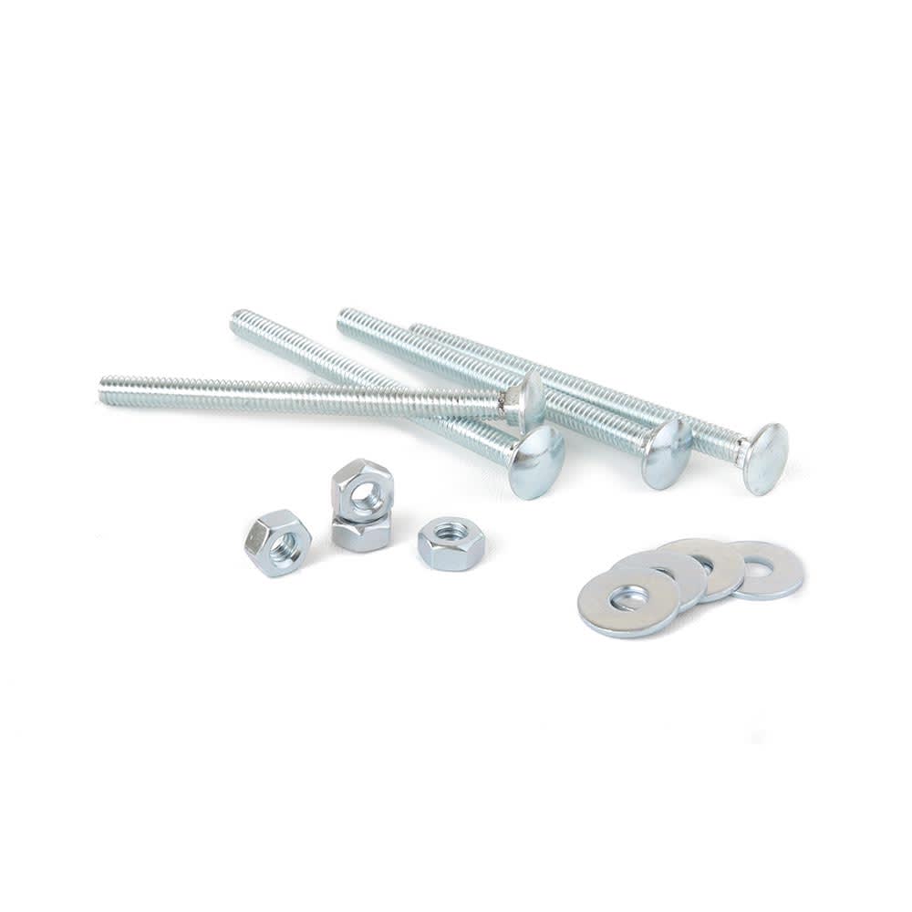 PERNO COCHE + TUERCAS + ARANDELAS 1/4X3 1/2'' X 4 UNIDADES SM