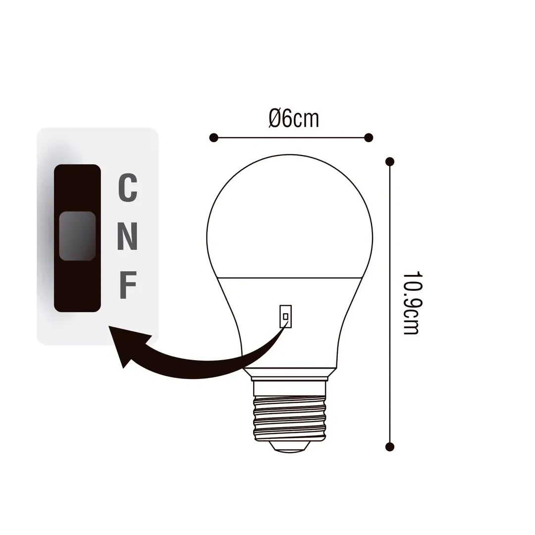 FOCO LED E27 10W 3CCT LIGHTECH2