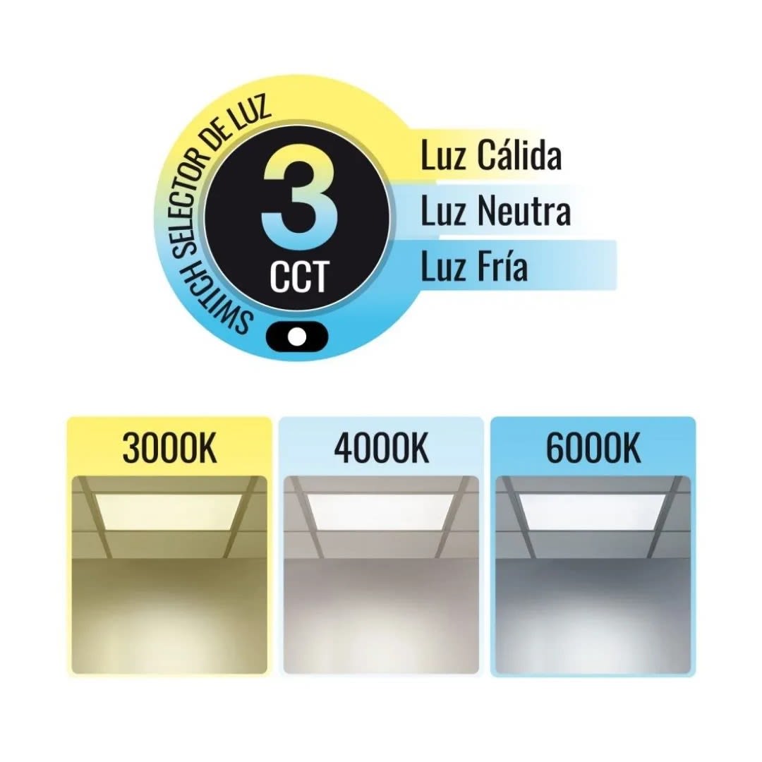 PANEL LED PRO EMPOTRADO 60X60 36W 3CCT LIGHTECH1