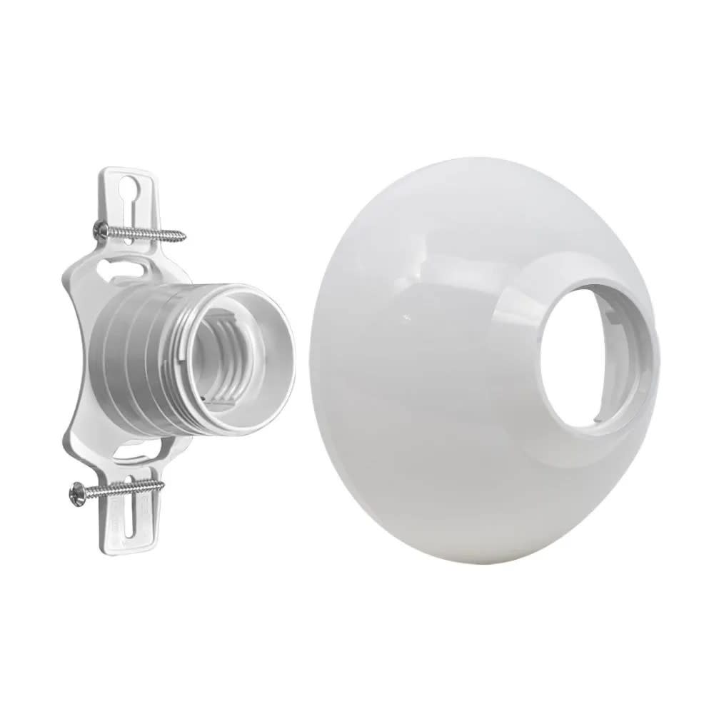 WALL SOCKET (BASE + TAPA) 100W E-27 BLANCO BTICINO4