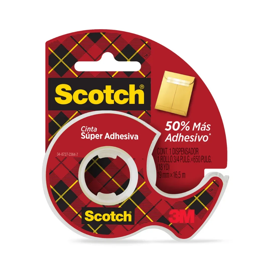 CINTA SUPER ADHESIVA 19MM X 16M SCOTCH