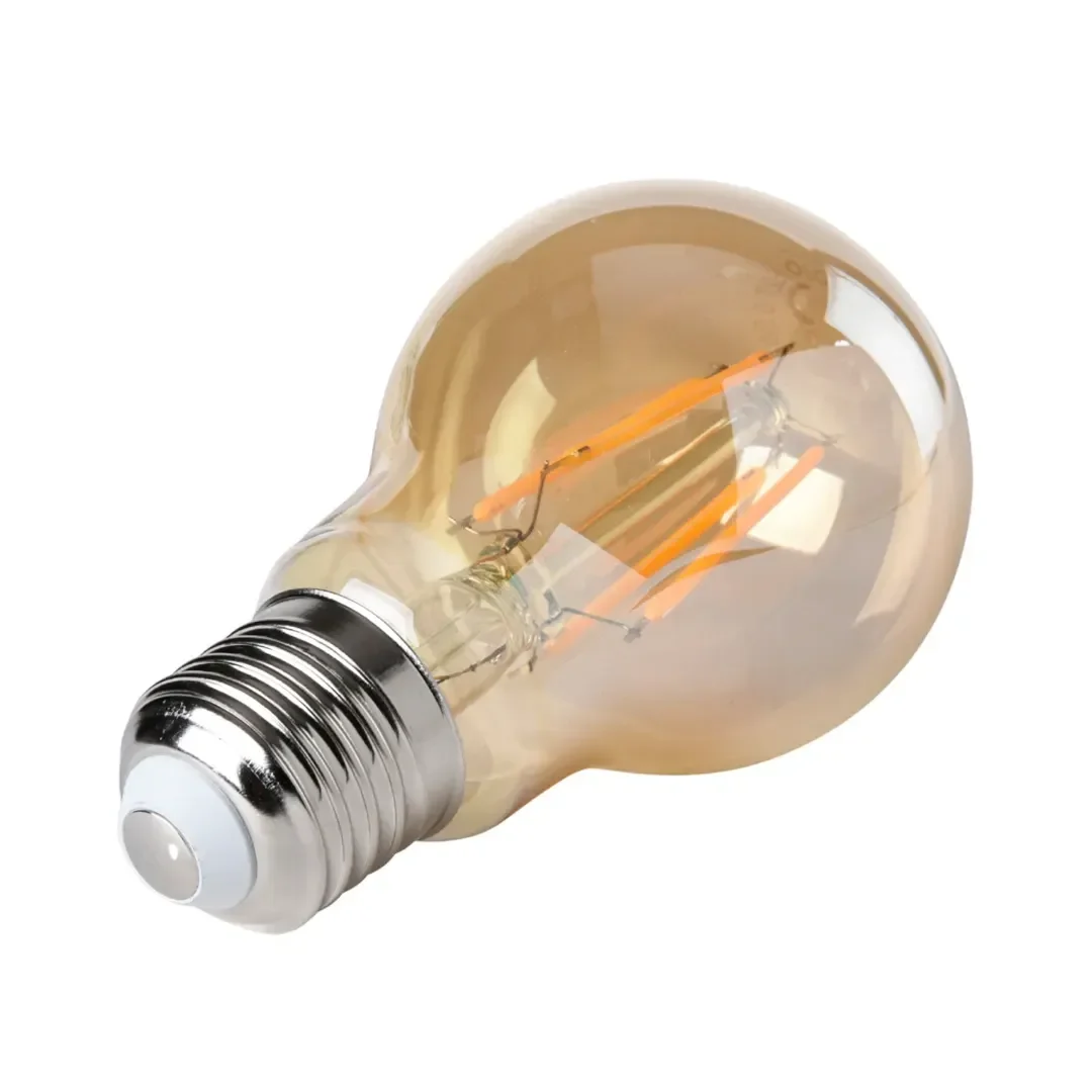 PACK X 2 FOCO LED BULBO 5.5W LUZ CALIDA AMBAR ORANGE4
