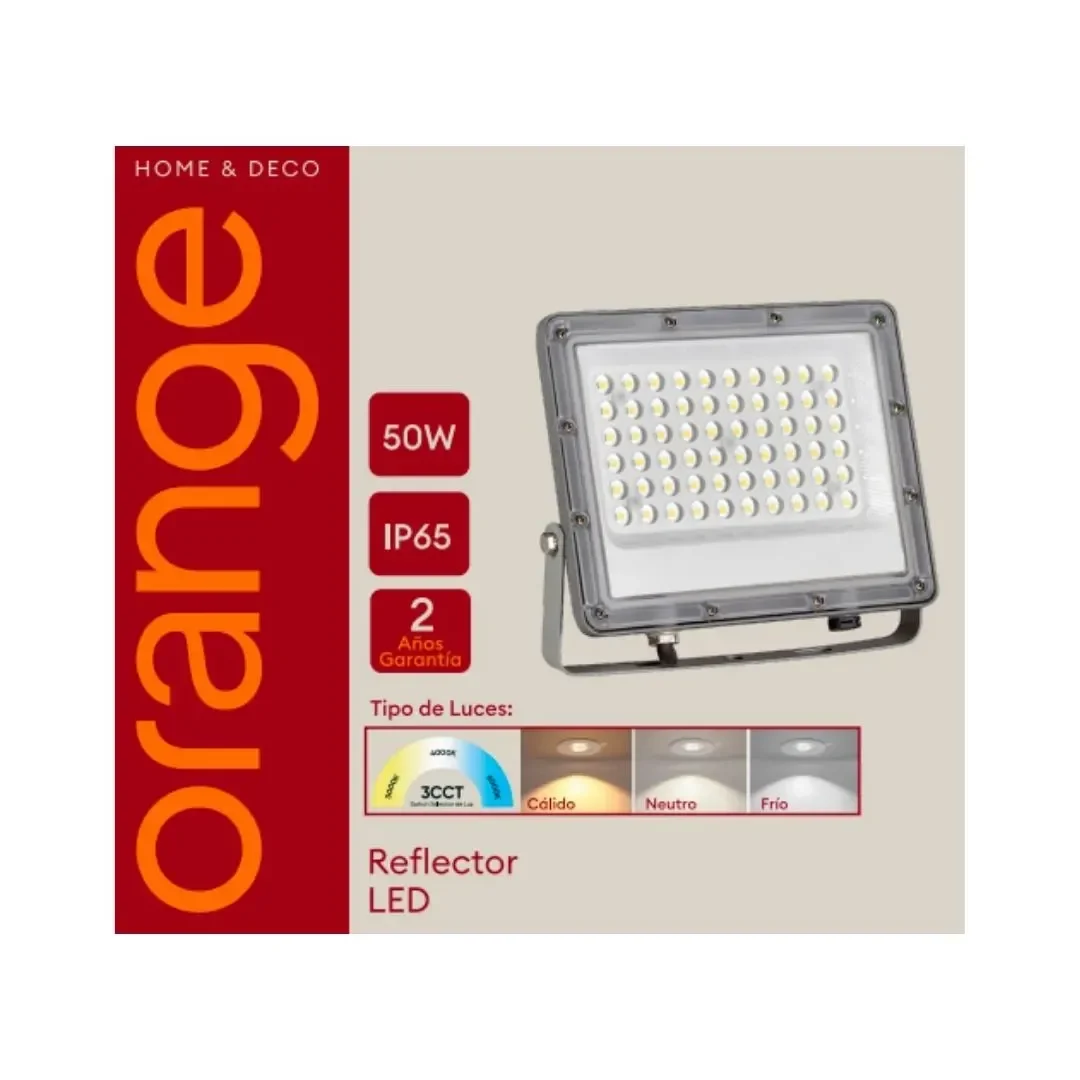 REFLECTOR LED 50W 3CCT IP65 ORANGE5