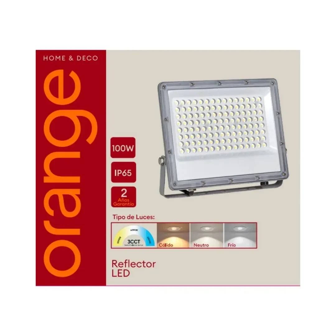 REFLECTOR LED 100W 3CCT IP65 ORANGE5