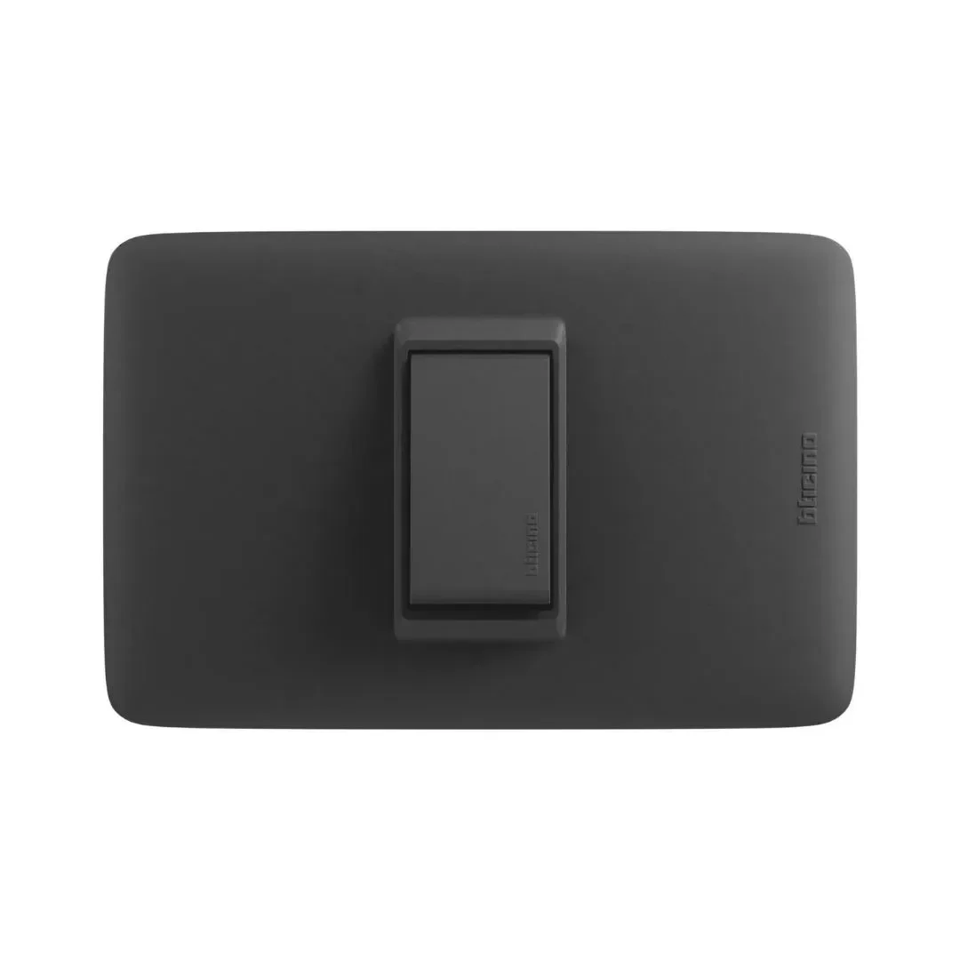 CONMUTADOR SIMPLE DPLUS NEGRO DE 10A 250V BTICINO