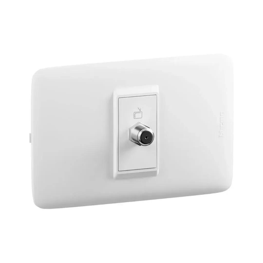 TOMA COAXIAL TV TIPO F BLANCO DPLUS BTICINO2