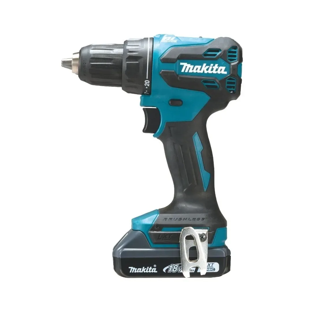 TALADRO PERCUTOR DHP490WVEX + 2 BATERIAS 2AH + CARGADOR + MALETIN MAKITA2