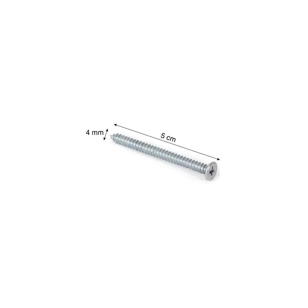 TORNILLO CABEZA PLANA 8X2'' X 10 UNIDADES SM