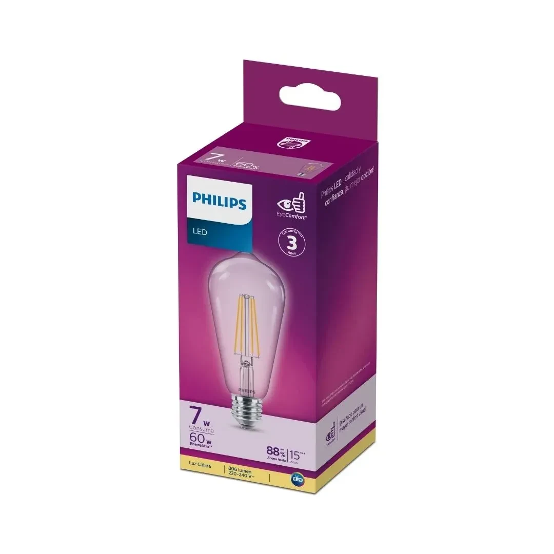 FOCO LED FILAMENTO ST64 LUZ CALIDA PHILIPS2