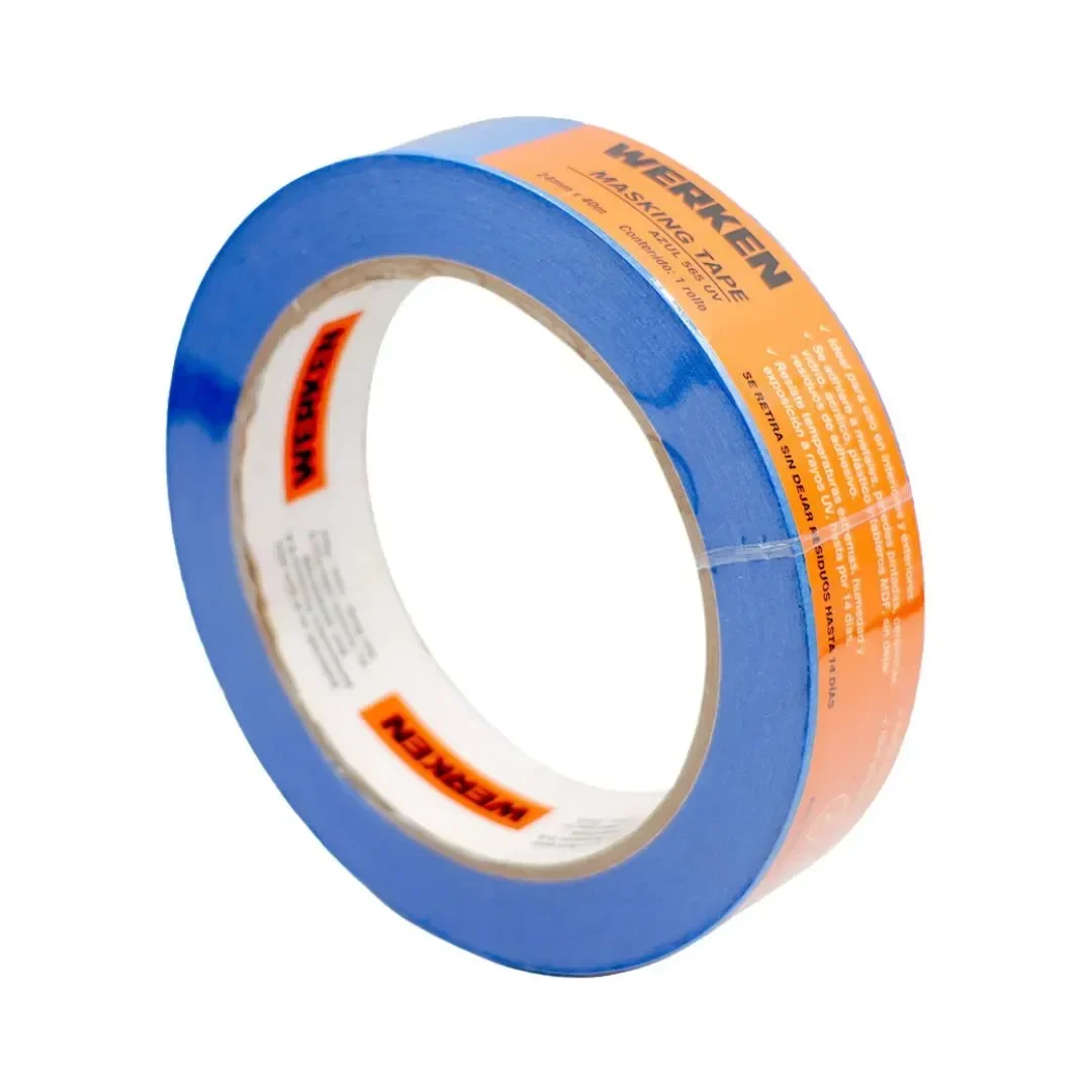 CINTA MASKING TAPE AZUL 24MMX40M WERKEN4