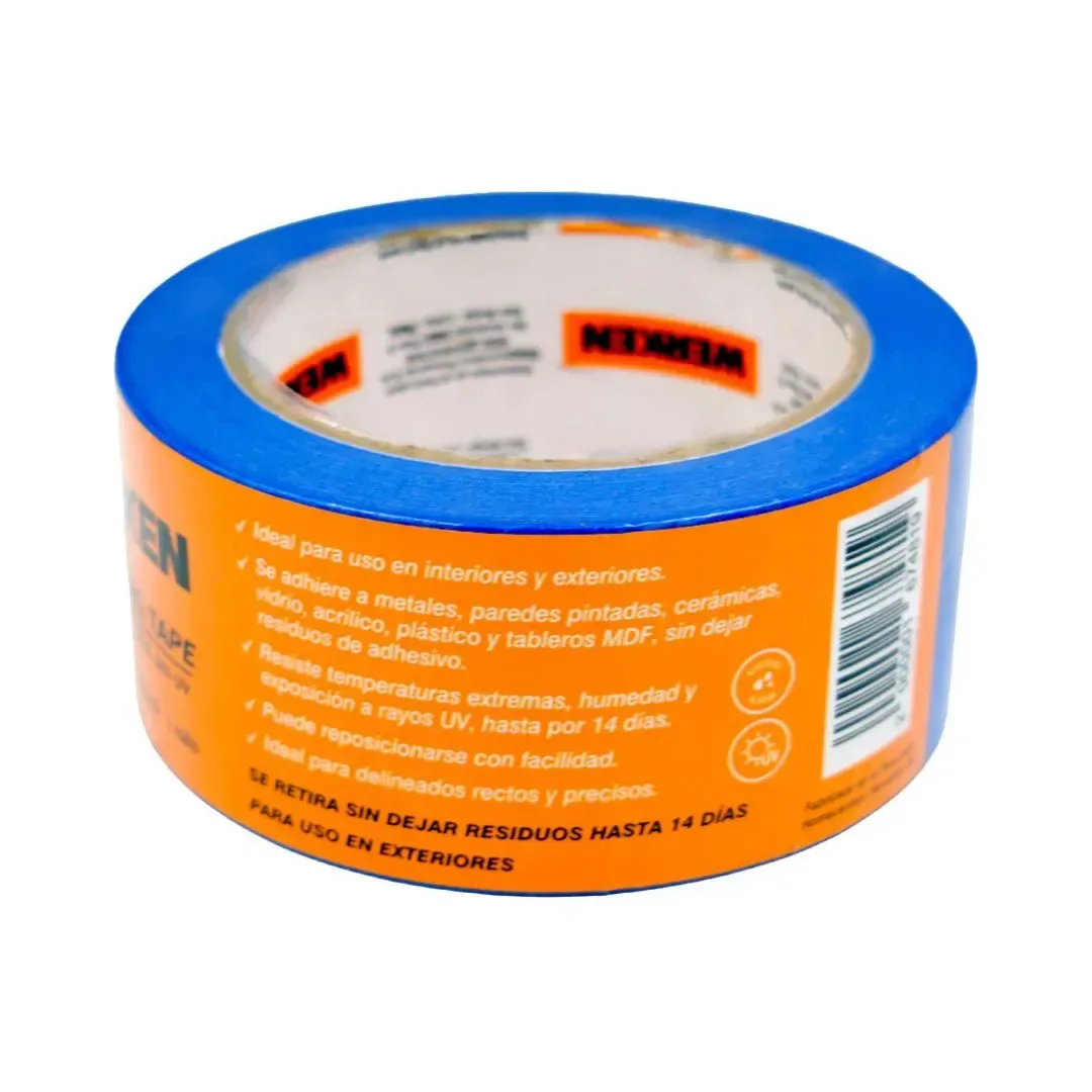 CINTA MASKING TAPE AZUL 48MMX40M WERKEN2