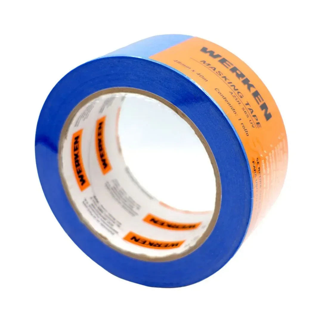 CINTA MASKING TAPE AZUL 48MMX40M WERKEN3