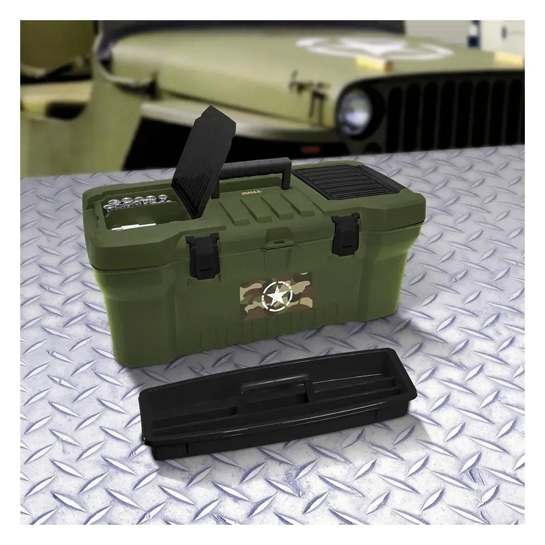CAJA DE HERRAMIENTAS MILITAR VERDE RIMAX3