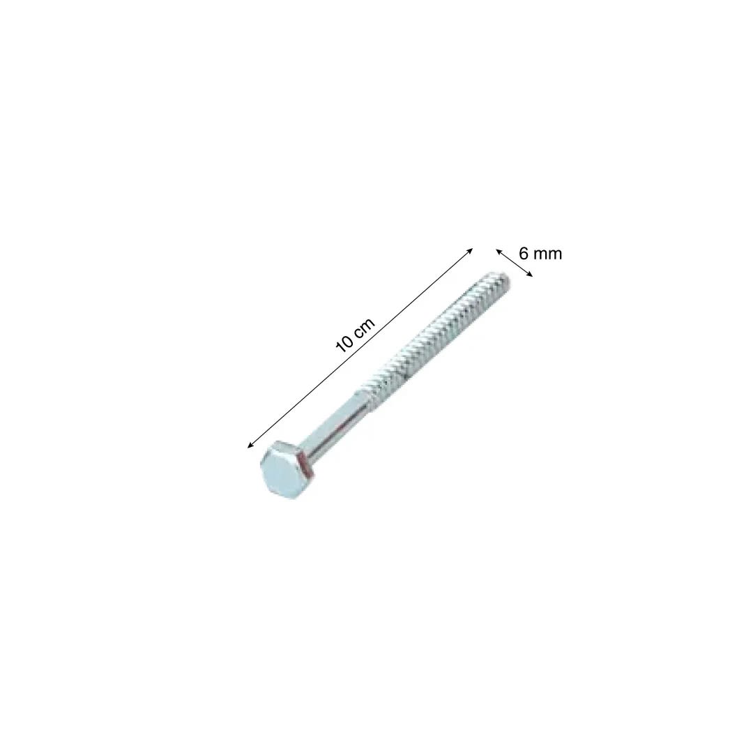 KIT TIRAFON 1/4'' X 4'' + CAPUCHON TEJA 20 UNIDADES SM1
