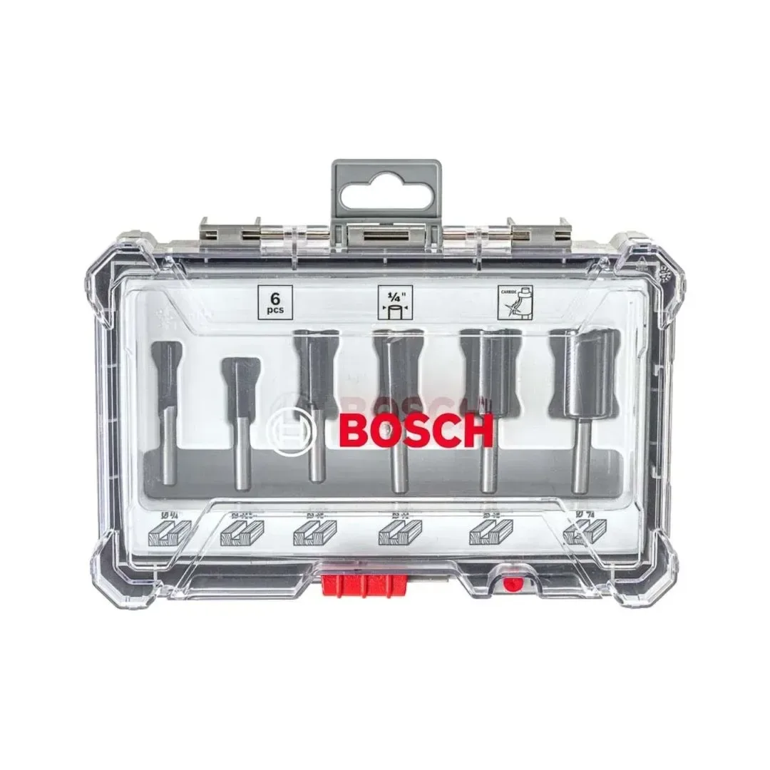 SET 6 FRESAS RECTAS 1/4'' BOSCH3