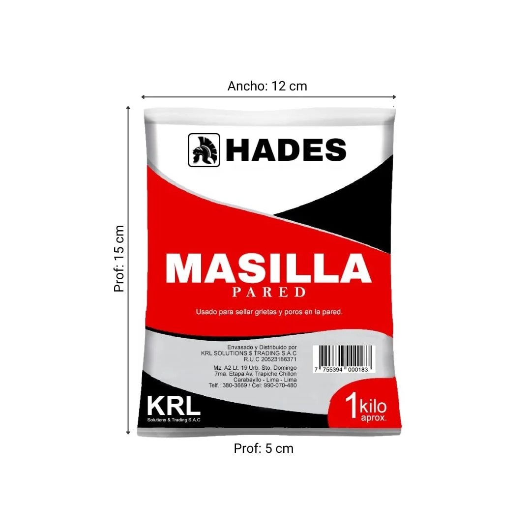 MASILLA PARA PARED RESINA ACRILICA 1KG HADES1