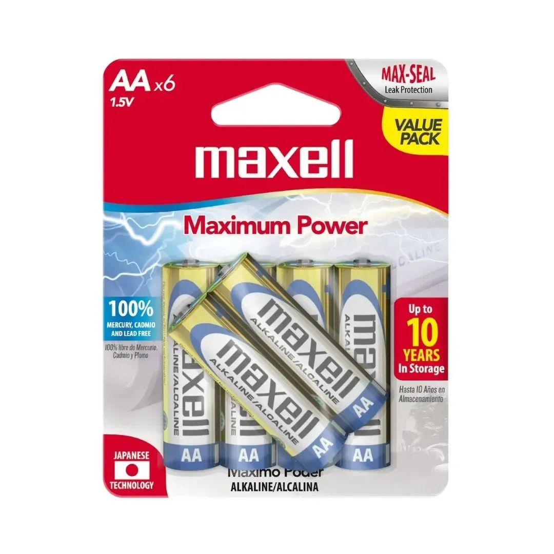 PILAS PACK X 6 AA MAXELL1