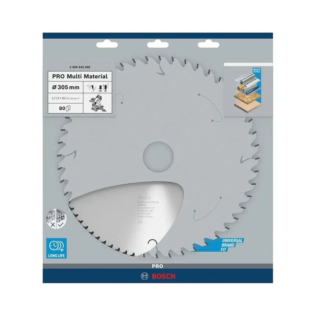 DISCO DE SIERRA CIRCULAR PRO MULTIMAT 12''X 80 D BOSCH5