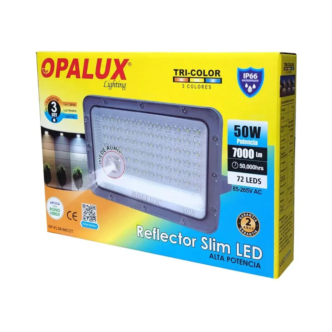 REFLECTOR SLIM LED 50W CCT IP66 OPALUX3