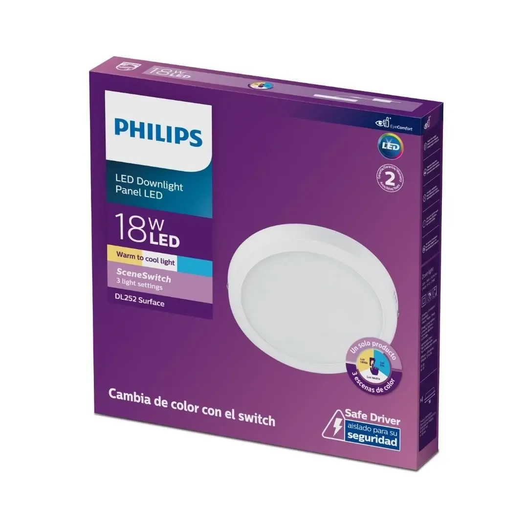 DOWNLIGHT LED TRICOLOR SS 18W PHILIPS6