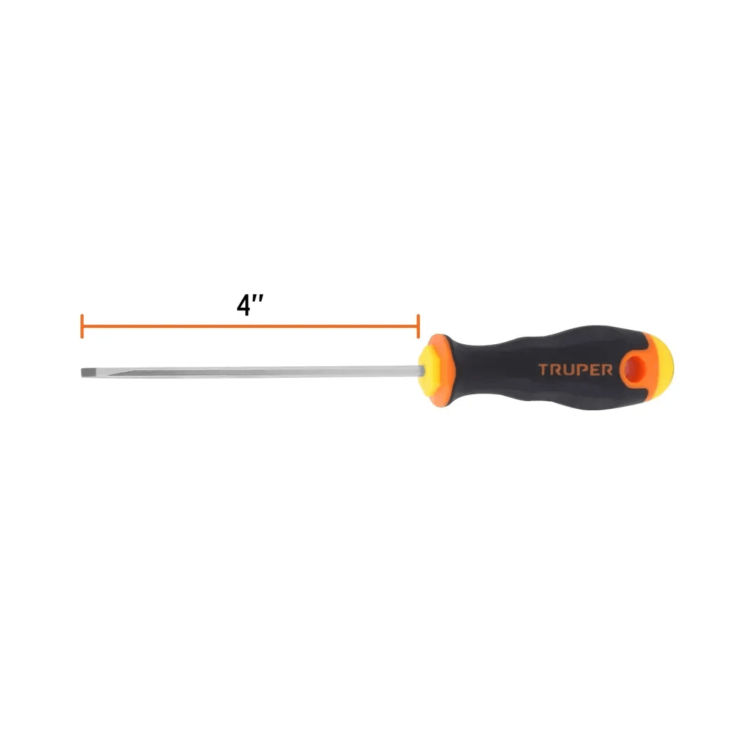 DESARMADOR CABINET 1/8'' X 4'' COMFORT GRIP TRUPER4