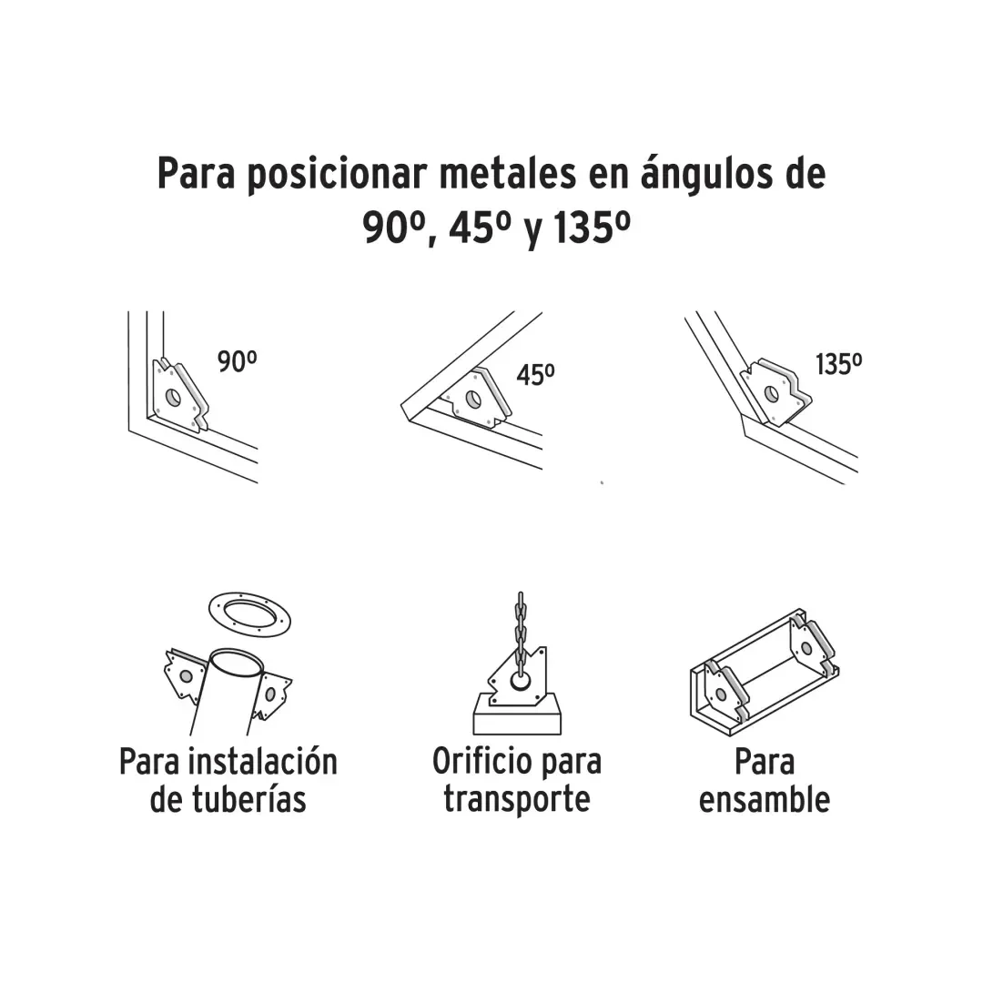ESCUADRA MAGNETICA PARA SOLDAR DE 3'' TRUPER3