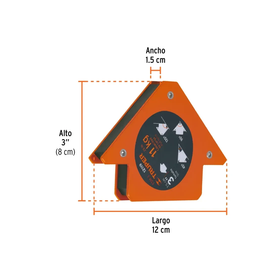 ESCUADRA MAGNETICA PARA SOLDAR DE 3'' TRUPER4