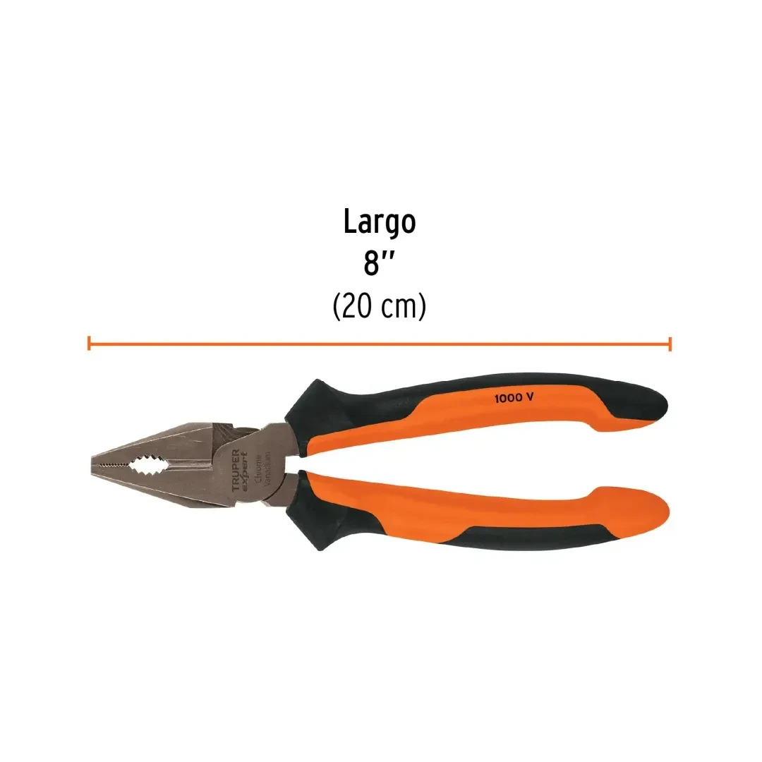 ALICATE ELECTRICISTA 8'' COMFORT GRIP EXPERT TRUPER4