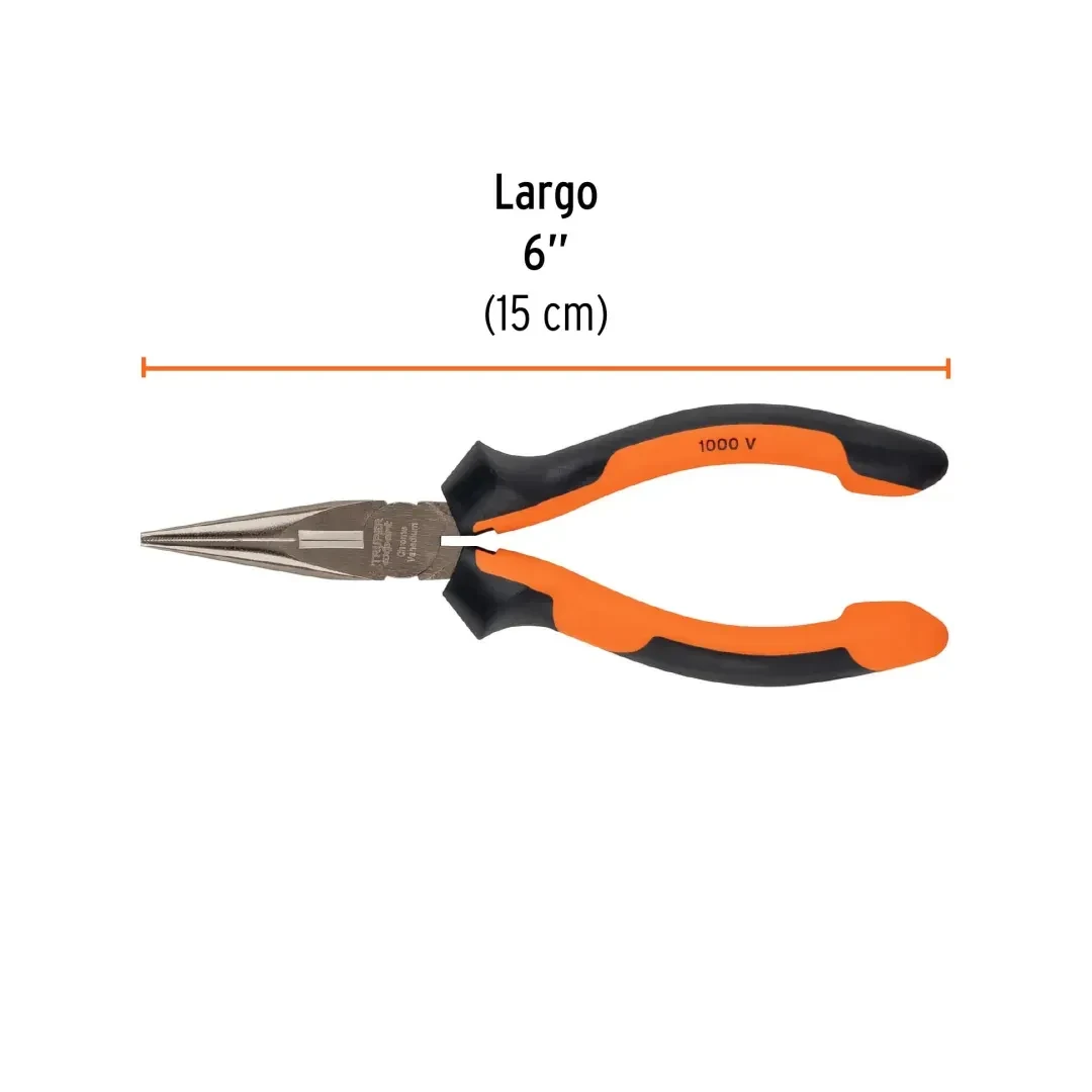 ALICATE PUNTA LARGA 6'' COMFORT GRIP EXPERT TRUPER4
