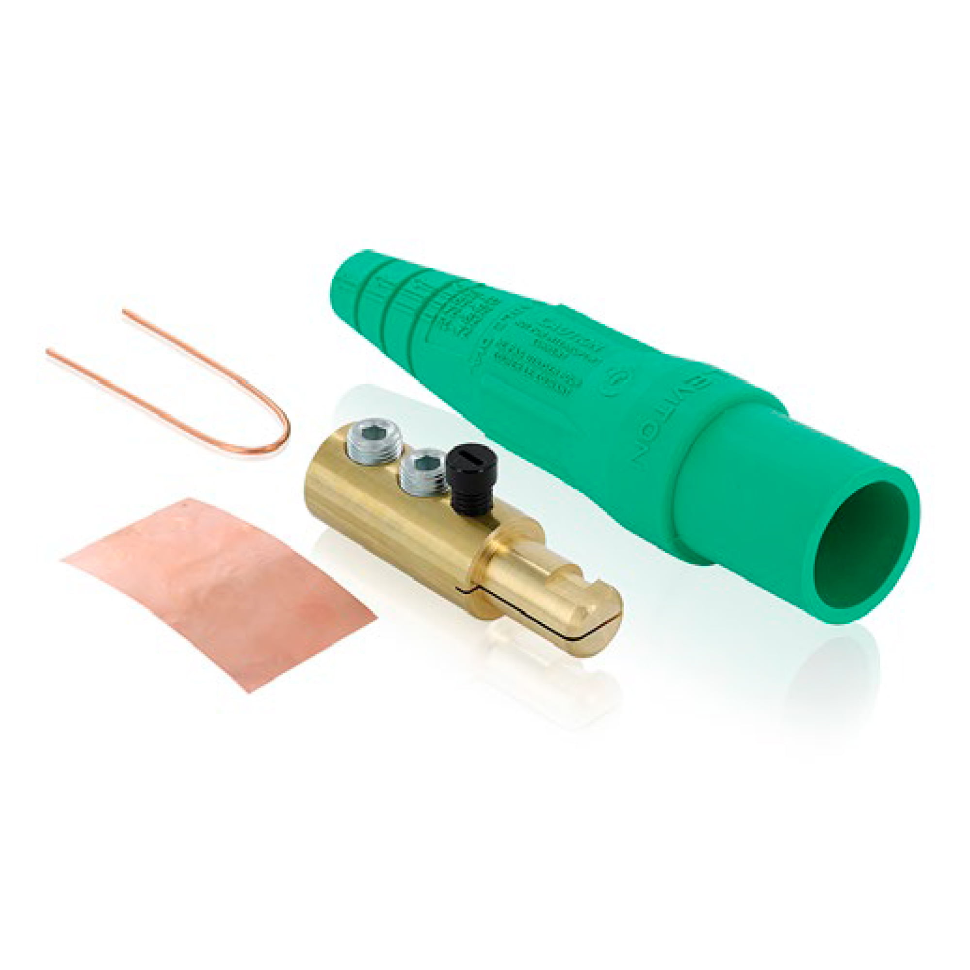 ENCHUFE CAM TYEE (MALE) 400A 600V C/2 EERNOS VERDE CABLE:2/0-4/0 AWG (CAM LOCK) LEVITON