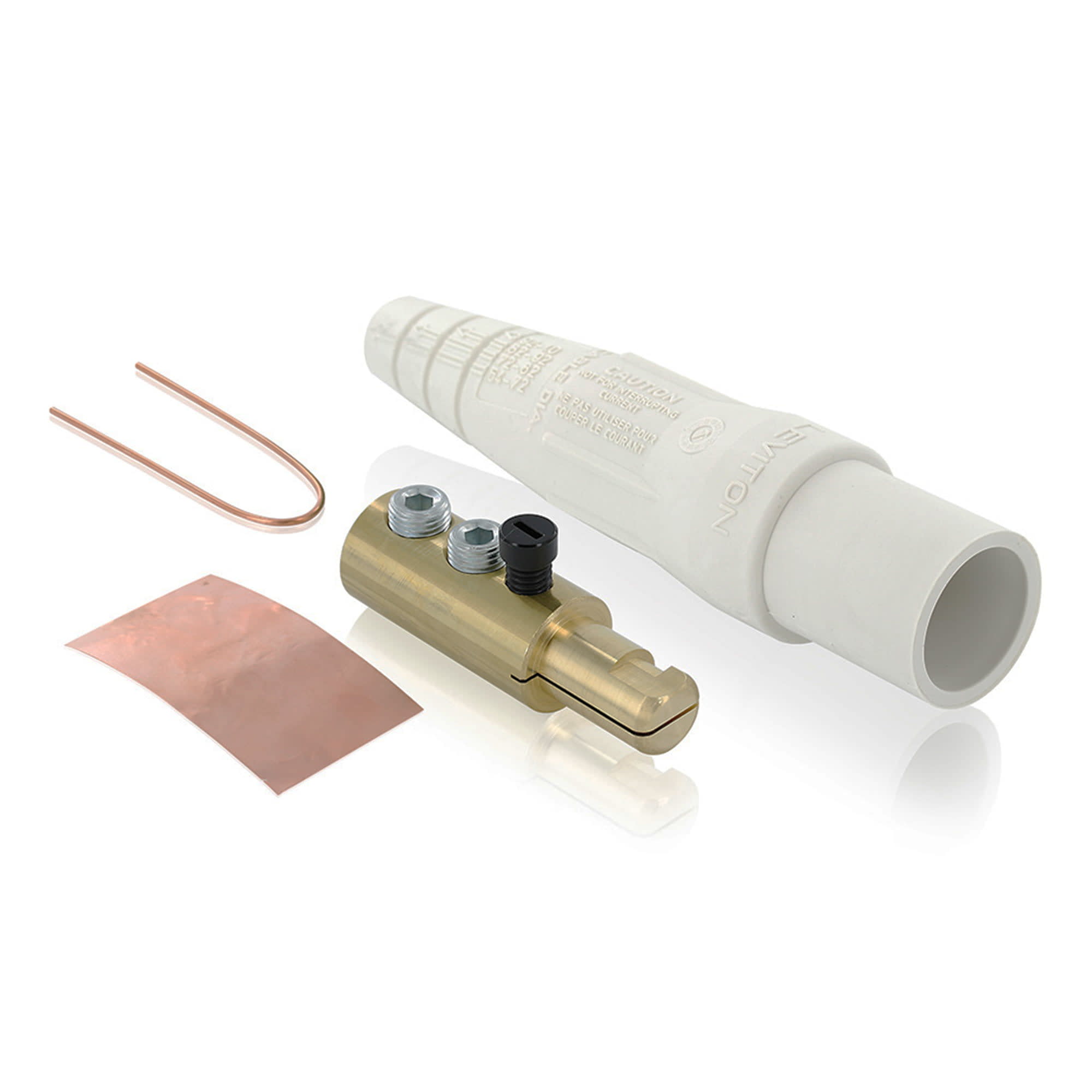 ENCHUFE CAM TYEE (MALE) 400A 600V C/2 EERNOS BLANCO CABLE:2/0-4/0 AWG (CAM LOCK) LEVITON1