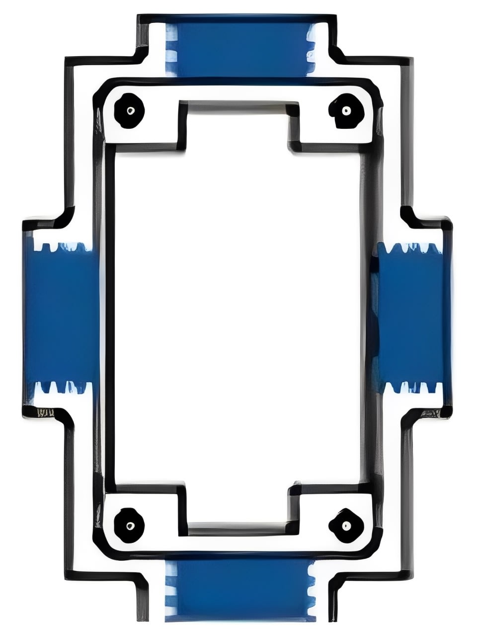 CAJA RECTANGULAR 5800 EN FUNDICION DE ALUMINIO CON CUATRO ACCESOS 1'' S4-CRX100 SOLDEXEL