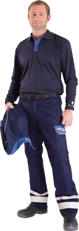 CORREA IGNIFUGA DE PROTECCION 13 Y 22 CAL/CM2 COLOR AZUL (NAVAL/REAL) 17012 BSD-ALEMANIA