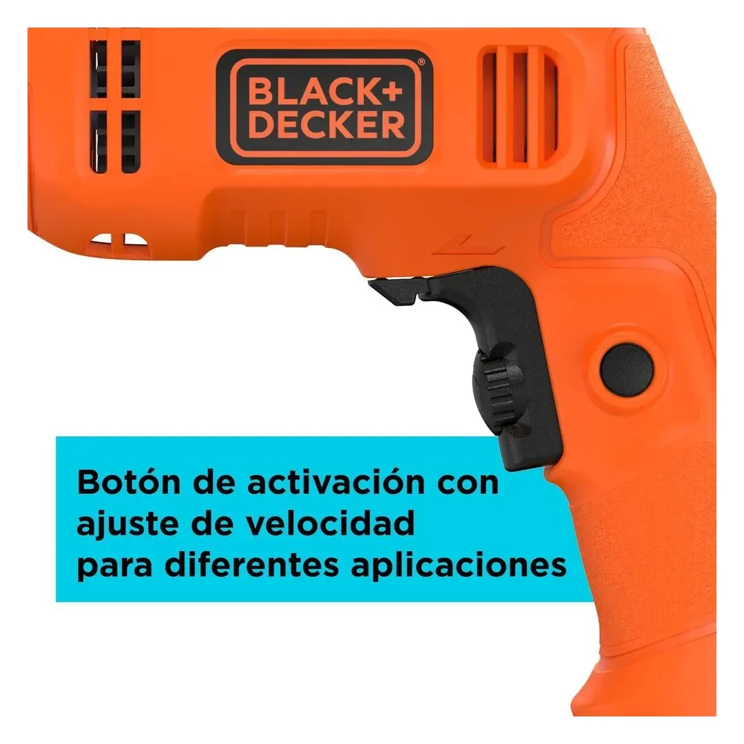 TALADRO DE IMPACTO 3/8”10MM 550W 220V BLACK & DECKER2